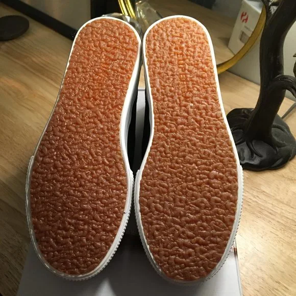 SUPERGA 2790A Platform Sneakers in Black and White Size US 6 New - Picture 7 of 7